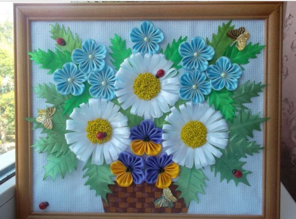 Панно канзаши