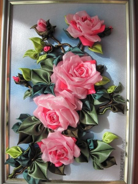 Панно в технике канзаши