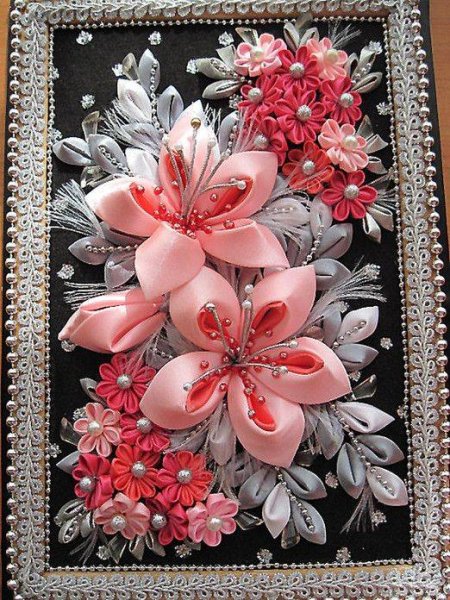 Панно канзаши