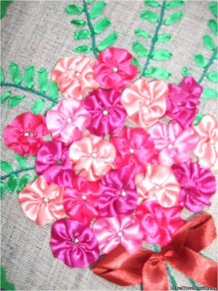 Аппликация из ленточек