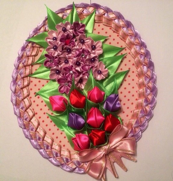 Панно канзаши