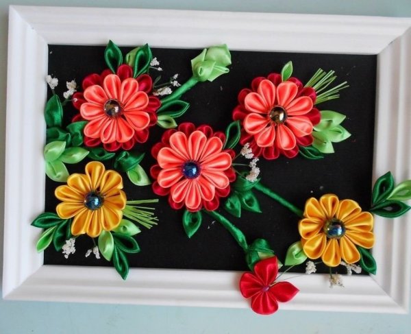 Картины из лент