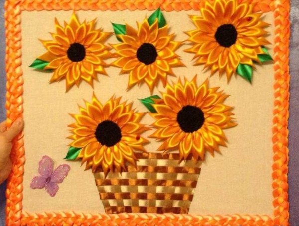 Поделка подсолнух