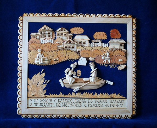 Панно из бересты