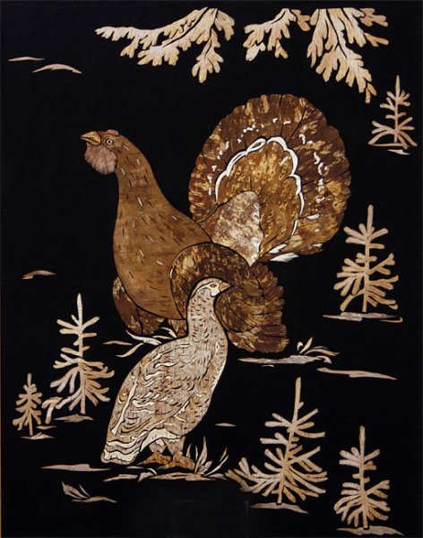 Мозаика из бересты