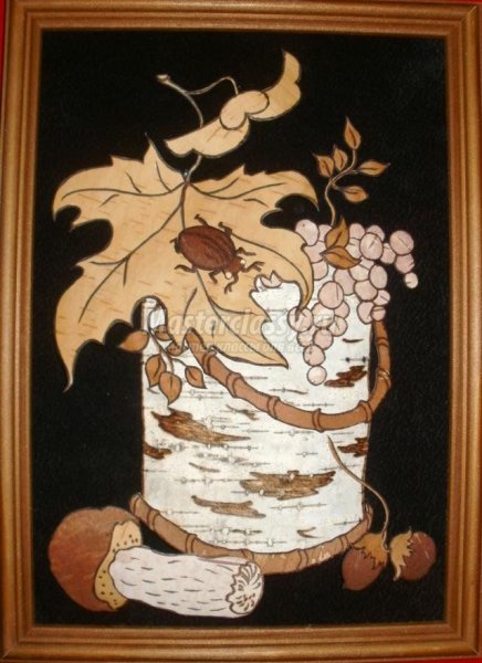 Панно из бересты