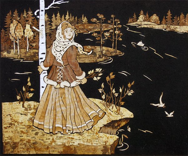 Картины из бересты