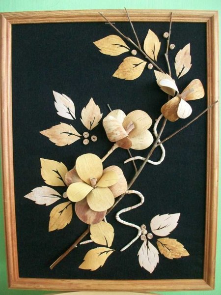 Настенное панно из природного материала