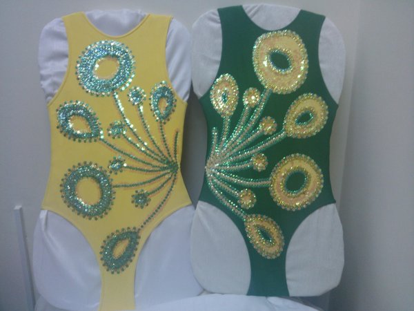 Аппликация на купальник для художественной гимнастики
