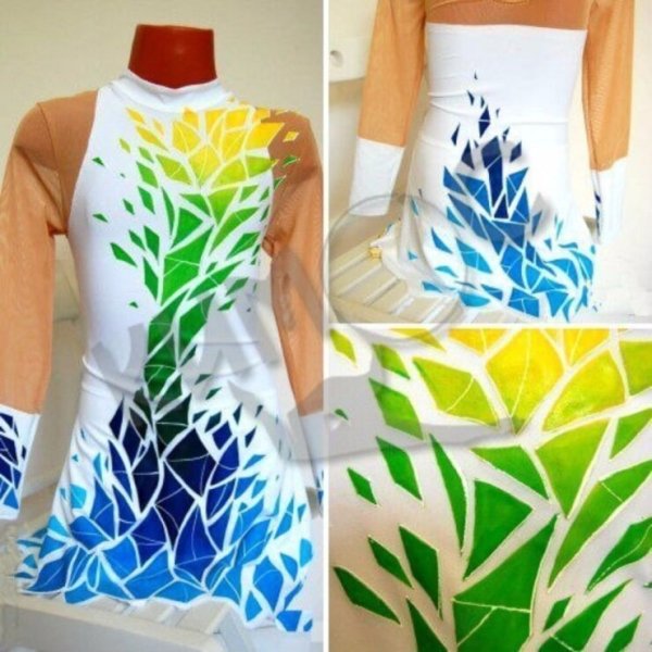 Трафаретная роспись по ткани