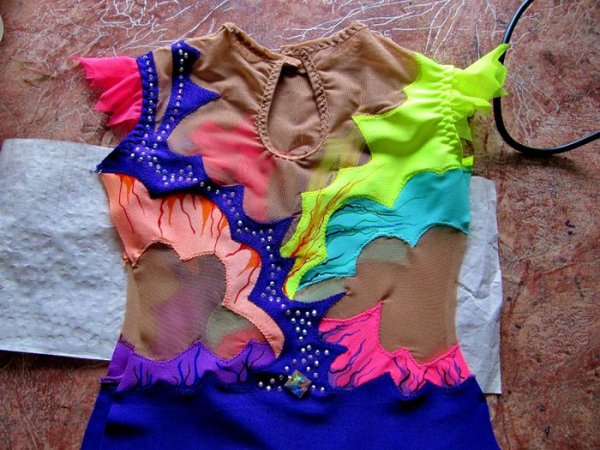 Купальник из бифлекса для гимнастики