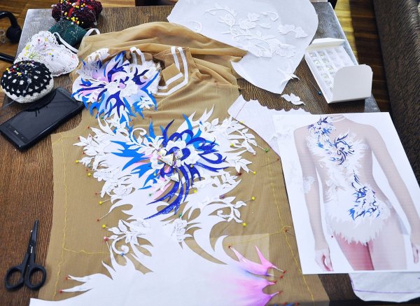 Трафарет для купальников для художественной