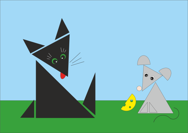 Опликацияиз геометрических фигур