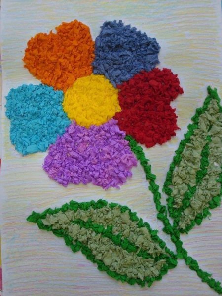 Аппликация из салфеток