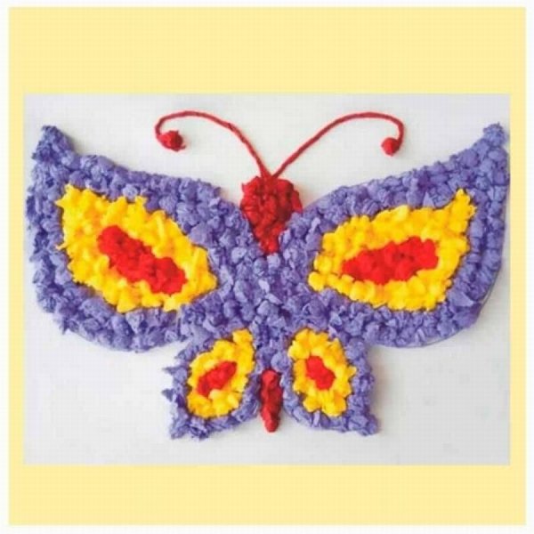 Аппликация из салфеток