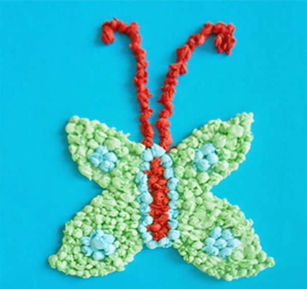 Аппликация из салфеток для детей