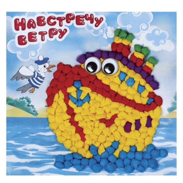 Аппликация из бумажных шариков