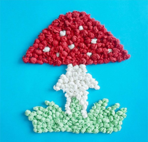 Аппликация из салфеток