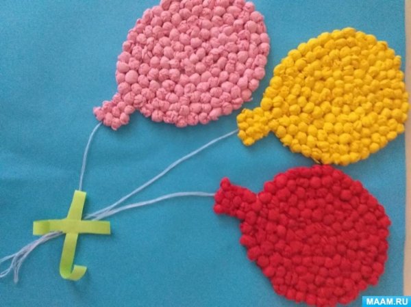 Поделки из бумажных шариков из салфеток