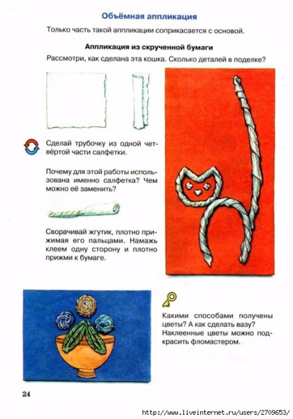 Аппликация из бумаги скрученной для детей