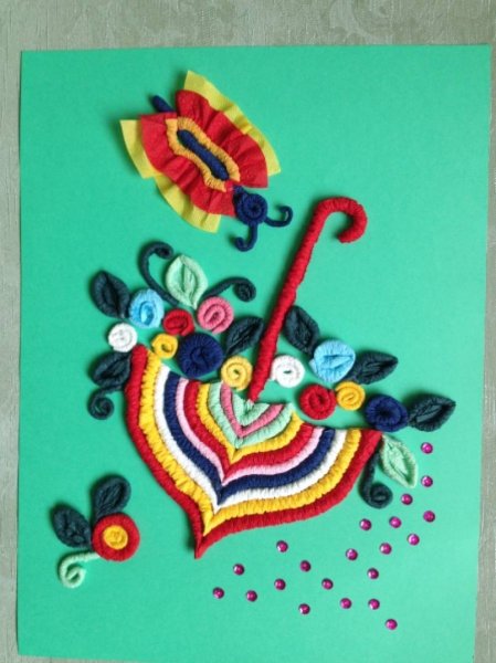 Картины из скрученных салфеток