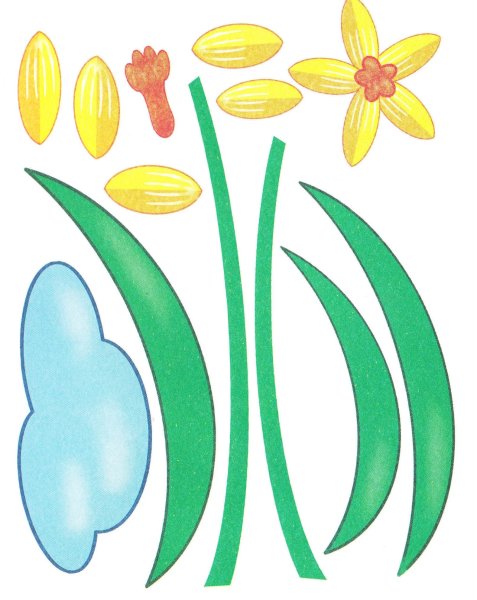 Заготовка цветок для аппликации