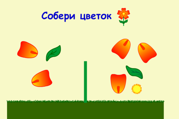 Дидактическая игра Собери цветок
