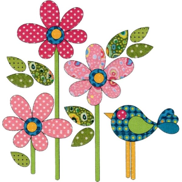 Аппликация из ткани