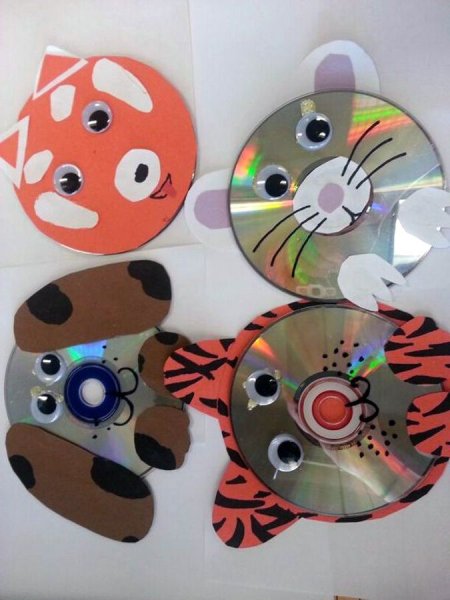 Игрушки из дисков