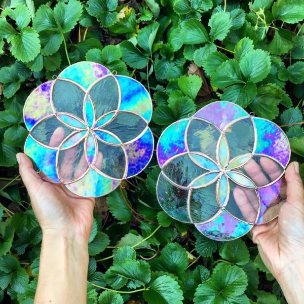 Украшение для сада из СД дисков