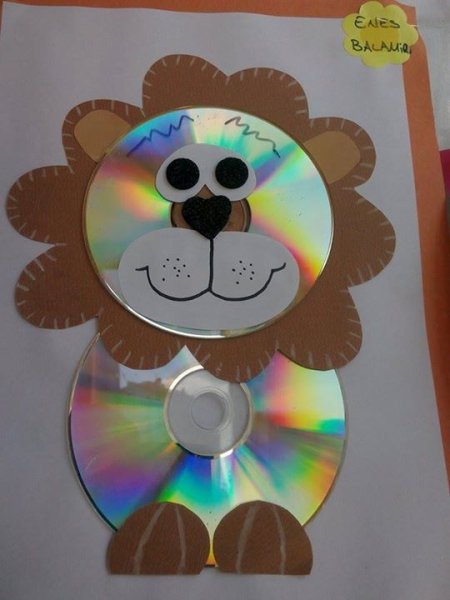 Поделки на дисках