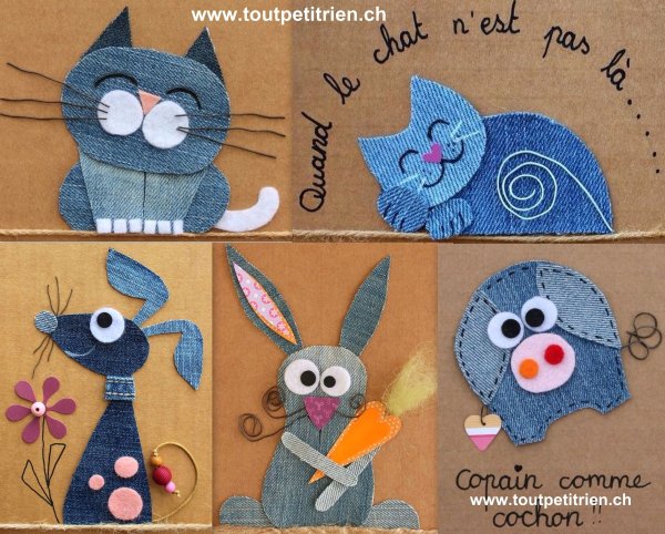 Аппликация из джинса