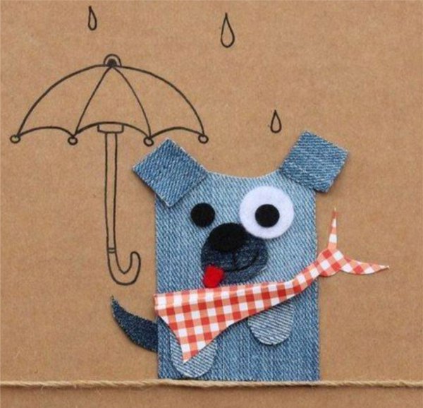 Поделки из джинсовой ткани