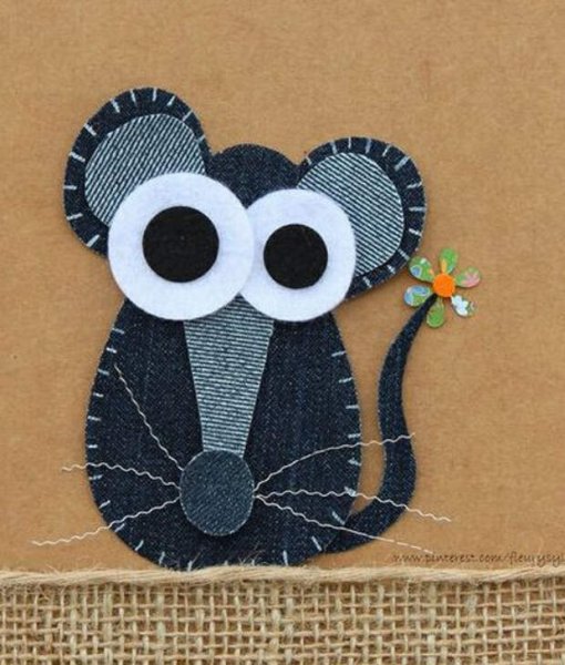 Аппликация из ткани