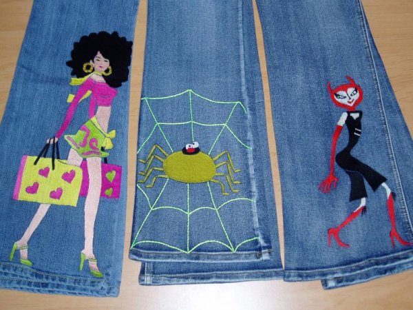 Аппликация из джинса