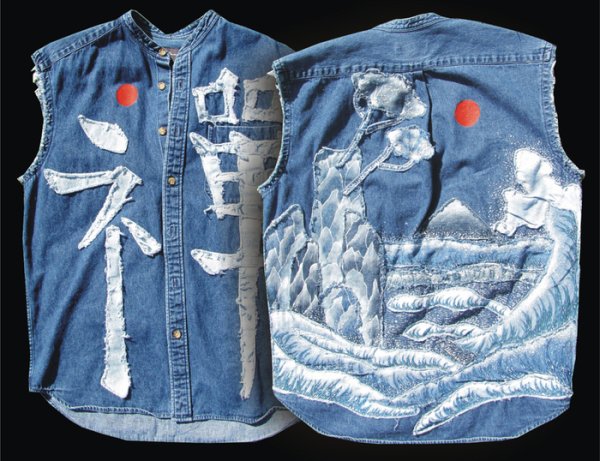 Аппликация из джинсовой ткани на одежду
