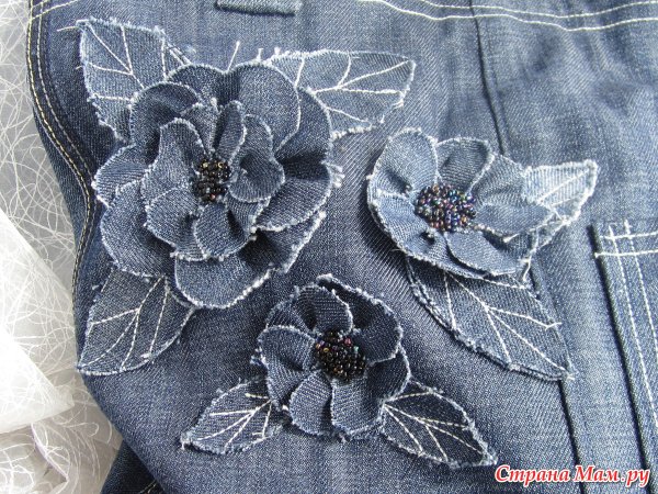 Аппликация на джинсовую сумку