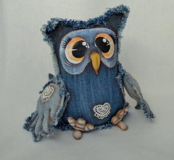 Игрушки из джинсовой ткани