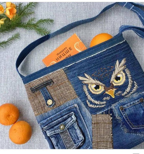 Сумка из джинсов