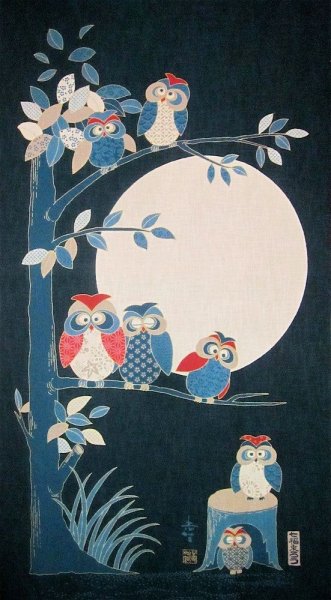 Совушка аппликация Новогодняя