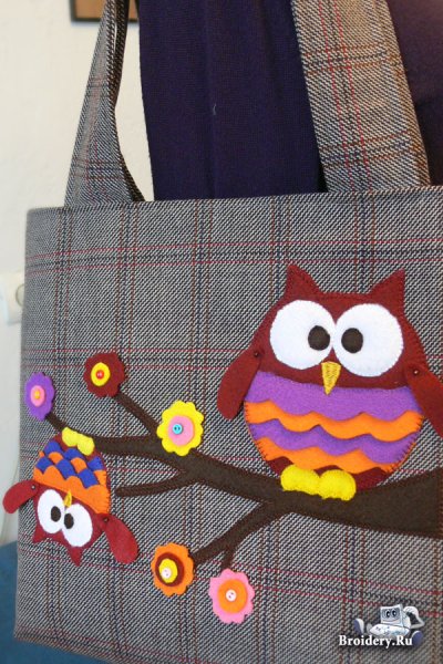 Аппликация на сумку шоппер