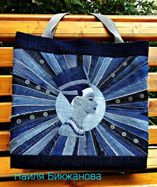 Лоскутное шитьё из джинсы