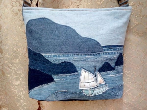 Подушки из джинсы