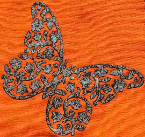 Аппликация из кожзама