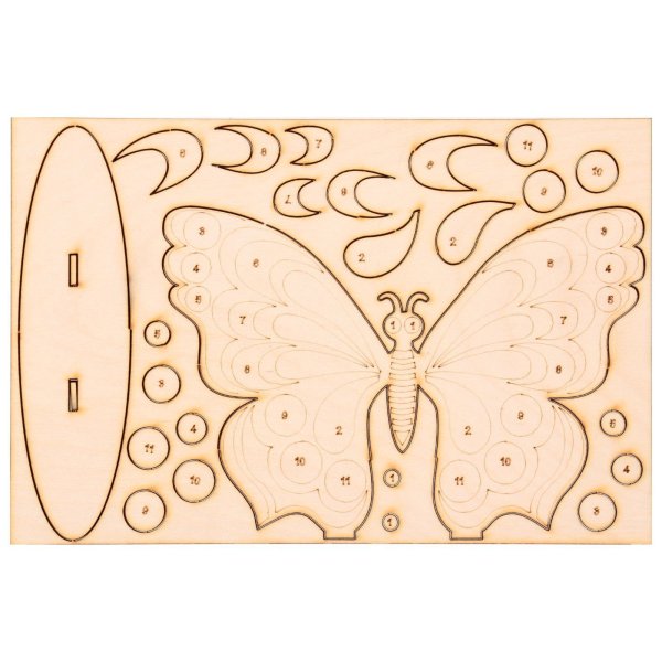 Набор бабочек из фанеры