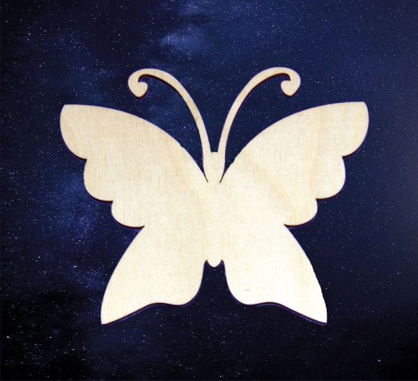 Трафарет бабочки для вырезания