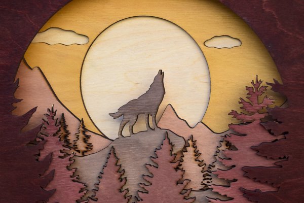 Многослойные картины из дерева