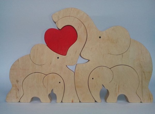 Игрушки пазлы из дерева