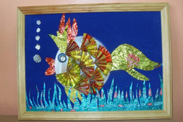 Панно из фантиков