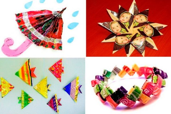 Поделки из фантиков